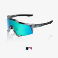 100% SPEEDCRAFT® MLB Authentic Polished Translucent Grey Blue Topaz Mirror Lens
