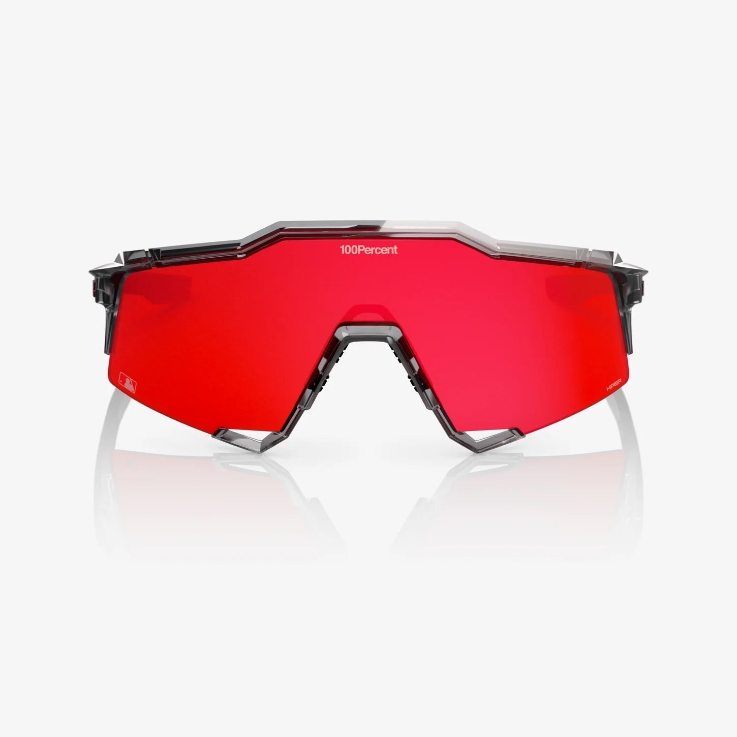 100% SPEEDCRAFT® MLB Authentic Polished Translucent Grey HiPER® Fire Red Mirror Lens