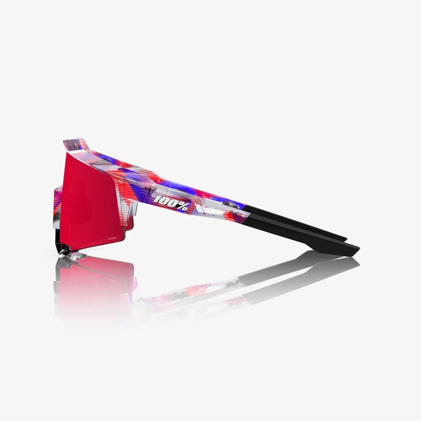 100% SPEEDCRAFT® FDJ Gloss Translucent Red/Blue HiPER® Fire Red Mirror Lens
