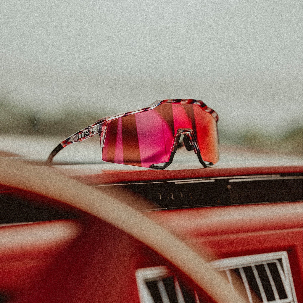 100% SPEEDCRAFT® FDJ Gloss Translucent Red/Blue HiPER® Fire Red Mirror Lens