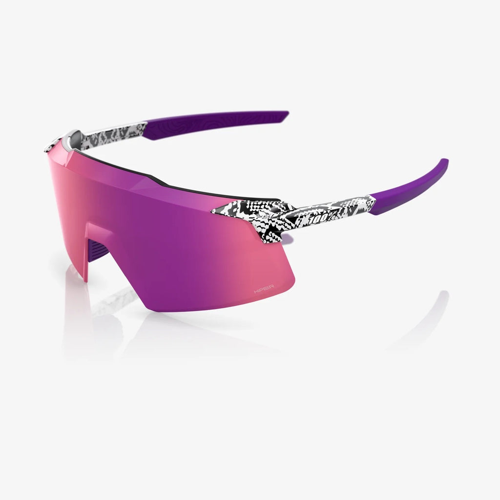 100% AEROCRAFT® Elly 3 White Venom Purple Mirror Lens
