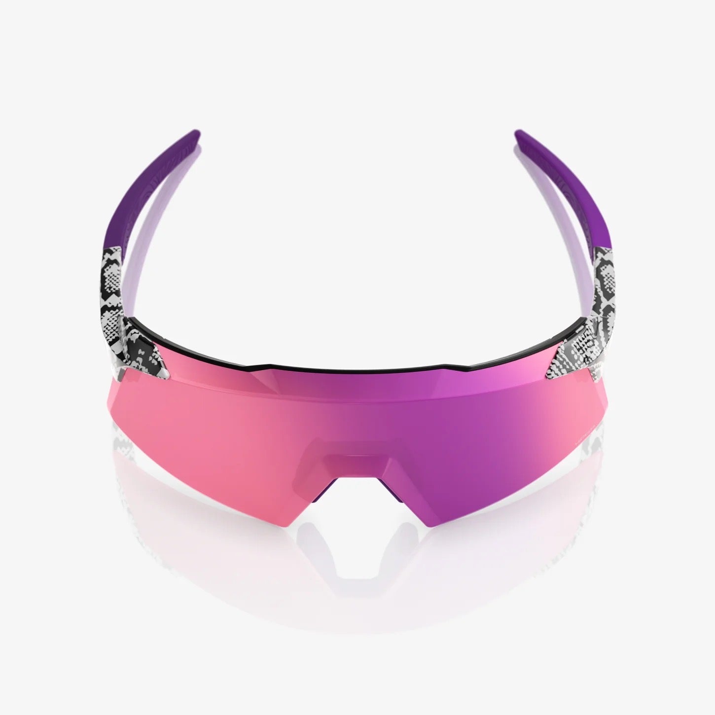 100% AEROCRAFT® Elly 3 White Venom Purple Mirror Lens